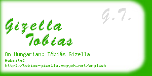 gizella tobias business card